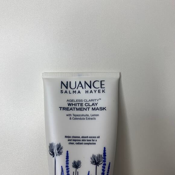 NUANCE Salma Hayek AGELESS CLARITY WHITE CLAY TREATMENT MASK 3 FL OZ - Picture 3 of 5